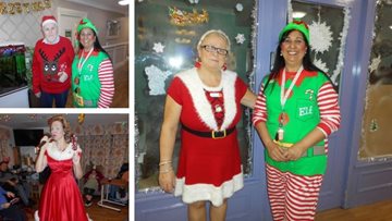 Christmas celebrations at Sherwood care home